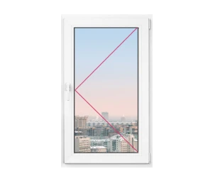 Одностворчатое окно Rehau Delight Decor 720x720 - фото - 1