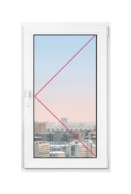 Одностворчатое окно Rehau Thermo 900x1000 - 1 Одностворчатое окно Rehau Thermo 900x1000 - фото - 1